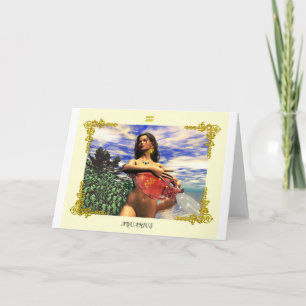 CARTÃO SINAIS DE ANIVERSÁRIO ZODIÁTICOS / AQUÁRIO