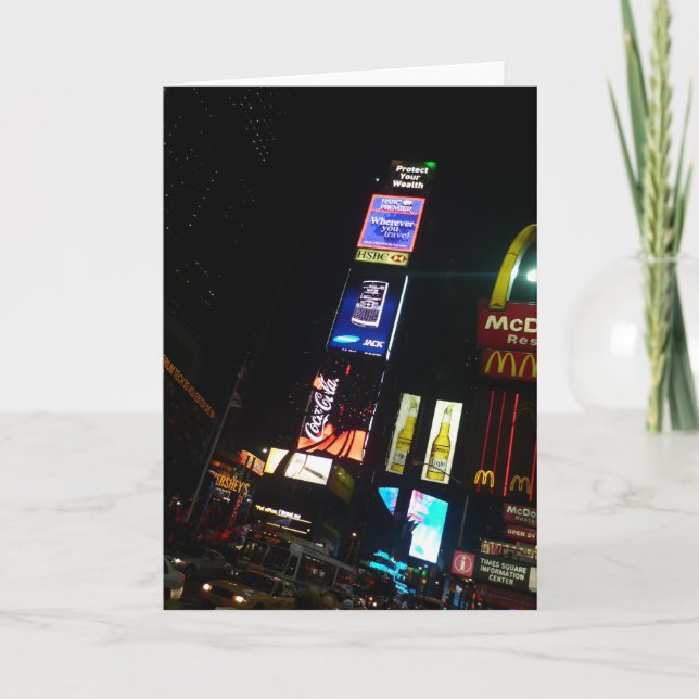 Cartão sinais dos Times Square (Frente)