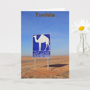 Cartão Sinal de Camelos, Tunísia