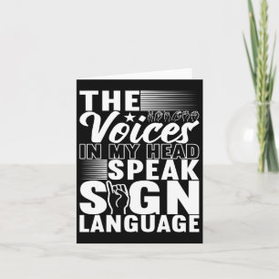 Cartão Sinal de linguagem Deficiente 5