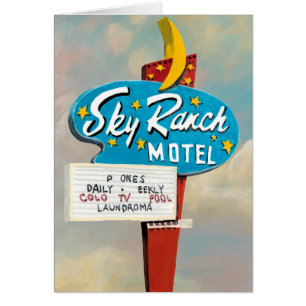 Cartão Sinal de Motel Sky Ranch