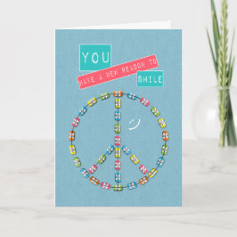 Cartão Sinal de Paz para Parabéns de New Braces