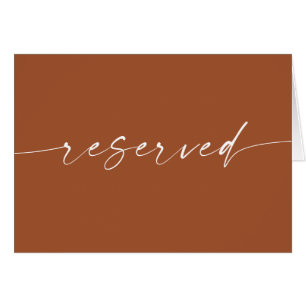 Cartão Sinal de Reserva Sienna Casamento Rústico de Out