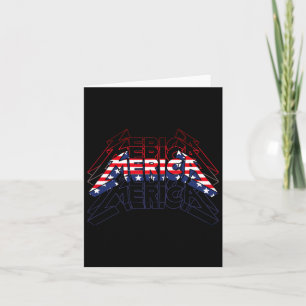 Cartão Sinal de Rocha Merica 4 de Julho Bandeira American