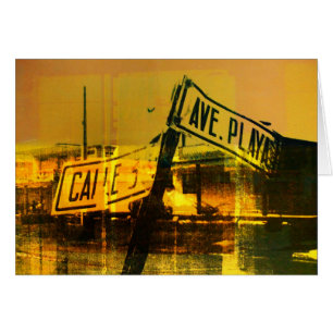 Cartão Sinal de rua