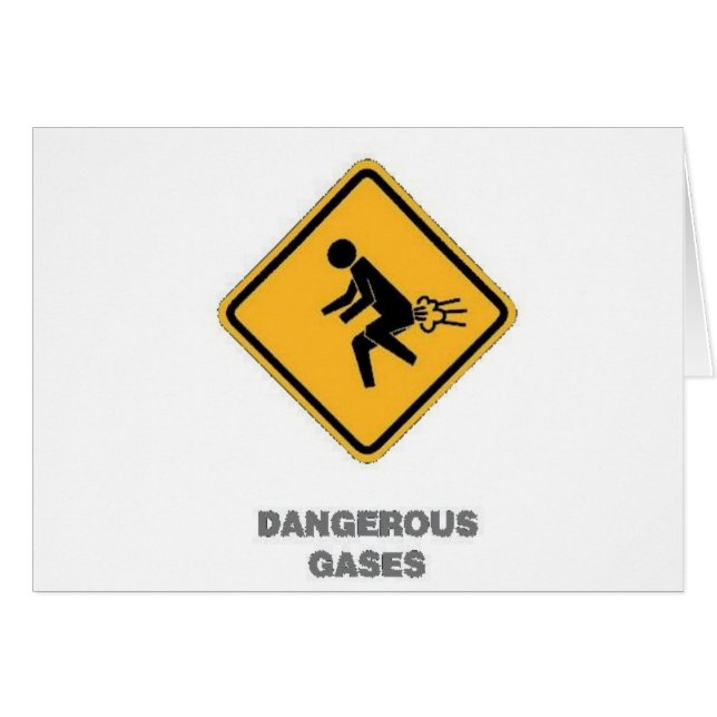 Cartão sinal de tráfego engraçado (Frente Horizontal)