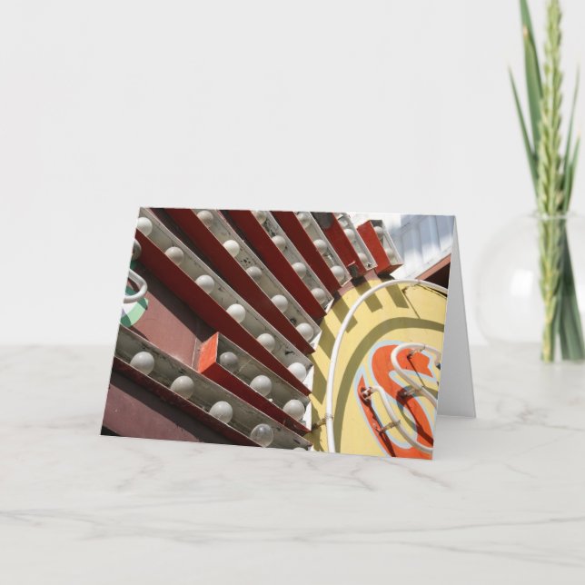 Cartão sinal de vintage (Frente)