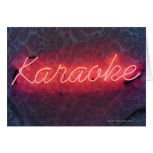 Cartão Sinal do karaoke