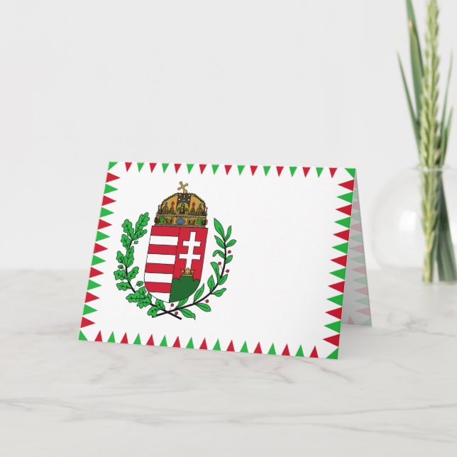 Cartão Sinal Naval Da Hungria, Bandeira Da Hungria (Frente)