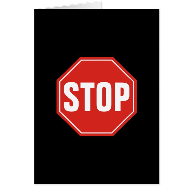Cartão Sinal STOP (Frente)
