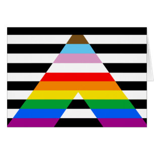 Cartão Sinalizador de Orgulho Ally do Progresso LGBTQ