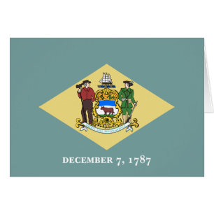 Cartão Sinalizador do Estado Delaware
