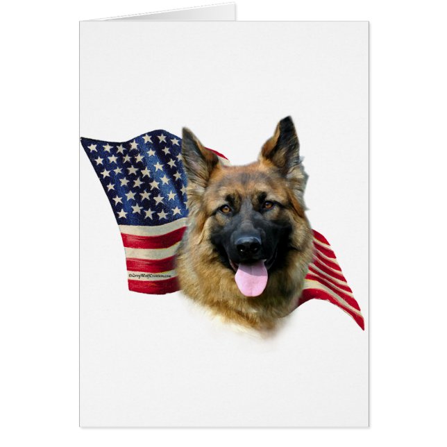 Cartão Sinalizador do german shepherd (Frente)