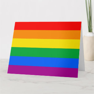 Cartão Sinalizador do Orgulho Arco-Íris LGBTQ+