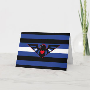 Cartão Sinalizador do Orgulho de Leather Eagle