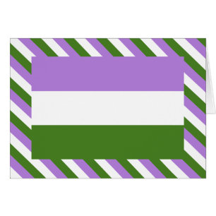 Cartão Sinalizador do Orgulho do Genderqueer