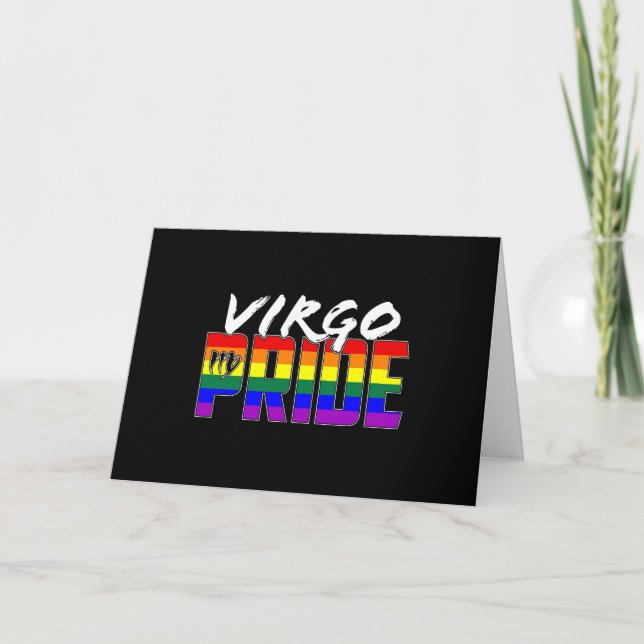 Cartão Sinalizador do Orgulho LGBT - Símbolo Zodiac (Frente)