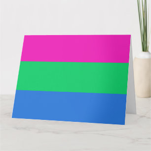 Cartão Sinalizador do Orgulho Polisexual