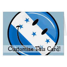 Cartão Sinalizador Hondurenho Sorridente e Brilhante