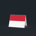 Cartão Sinalizador Indonésia (Indonésia)<br><div class="desc">Produtos de Sinalizador Mundial Personalizáveis - Sinta-se à vontade para adicionar seu próprio texto.</div>