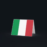 Cartão Sinalizador Itália (Italiano)<br><div class="desc">Produtos de Sinalizador Mundial Personalizáveis - Sinta-se à vontade para adicionar seu próprio texto.</div>