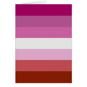 Cartão Sinalizador LGBTQ do Orgulho Lésbico