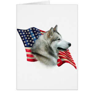 Cartão Sinalizador Malamute do Alasca