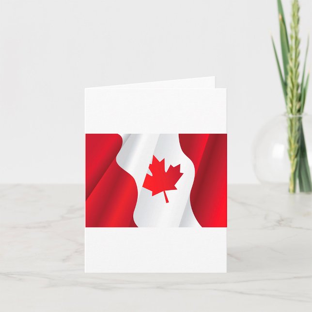 Cartão Sinalizador Maple Leaf Canada (Criador carregado)