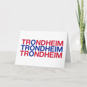 Cartão Sinalizador Norueguês TRONDHEIM