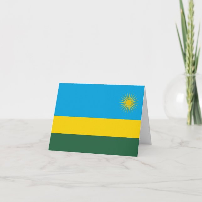 Cartão Sinalizador Ruanda (Frente)