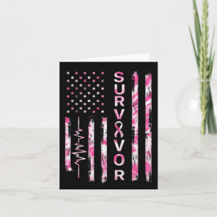 Cartão Sinalizador Tie Dye Usa, Sobrevivência do Cancer d