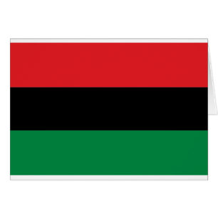 Cartão Sinalizador vermelho preto e verde