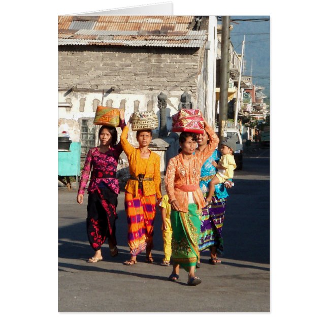 Cartão Singaraja Bali, Indonésia (Frente)