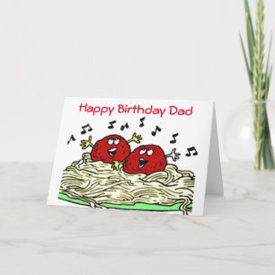 CARTÃO "SINGING MEATBALL" JUST FOR ***DAD*** BIRTHDAY CAR