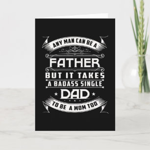 Cartão Single Dad Quote for Men Proud Father