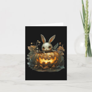 Cartão Sinister Bunny Mayhem Assustador Bunny Pumpk do Ha