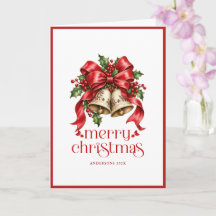 Sinos de Natal Festivos com Foto Personalizada