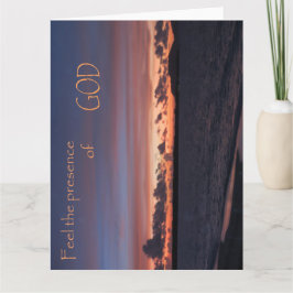 Cartão Sinta a presença de Deus