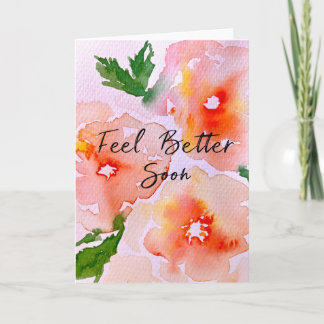 Cartão Sinta-se Melhor Logo Água Recuperativa Floral Aqua