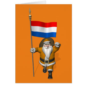 Cartão Sinterklaas Com Alferes Dos Países Baixos