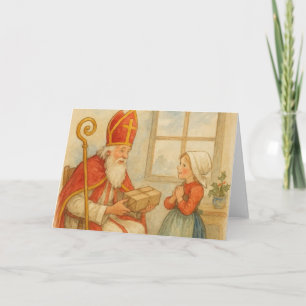 Cartão Sinterklaas de Natal Holandês