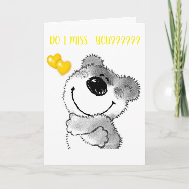 CARTÃO SINTO FALTA DE SEU ***ABRAÇOS E BEIJOS*** E EU SIN (Frente)