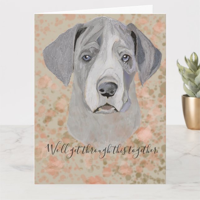 Cartão Sinto muito. Eu vou passar por isso juntos (Planta pequena)