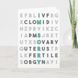 Cartão Sinto muito (turquesa)