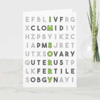 Cartão Sinto muito (verde)