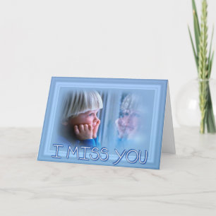 Cartão Sinto saudades do cartão.