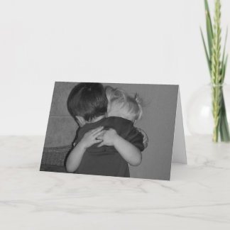 Cartão Sinto saudades dos abraços