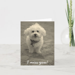 Cartão Sinto sua falta!