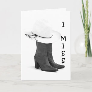 CARTÃO SINTO SUA FALTA NO SEU ANIVERSÁRIO E TODO DIA