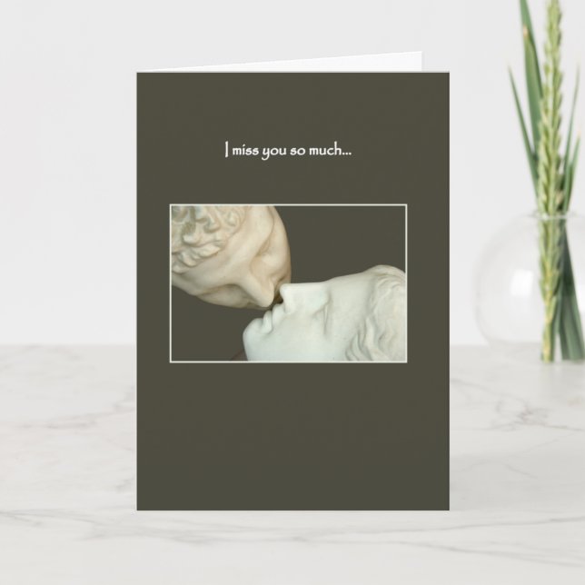 Cartão Sinto Tanta Falta De Ti (Frente)